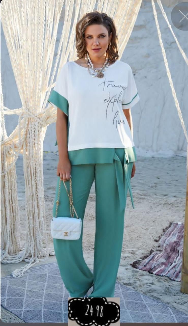 летние костюмы женские,летний брючный костюм,комплект брючный vittoria queen,костюм с брюками,женские брючные костюмы больших размеров