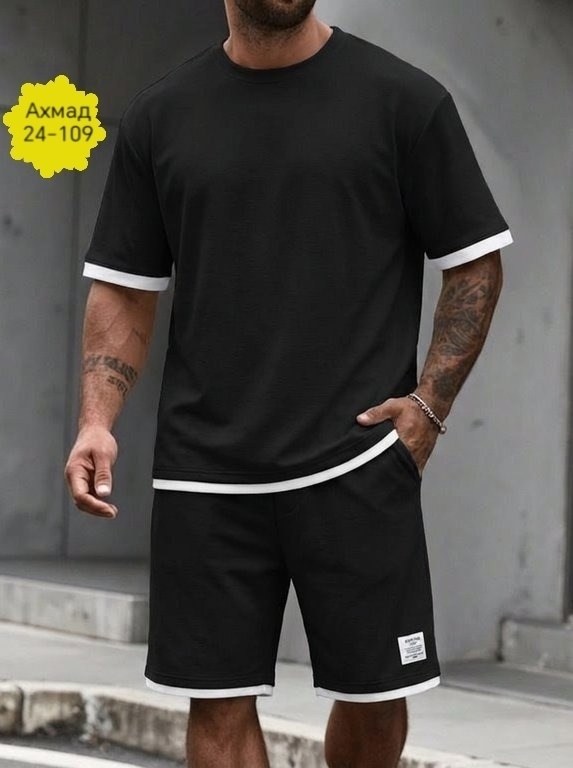 комплект одежды,мужские комплекты,мужская мода,костюм спортивный летний с футболкой и шортами,костюм с шортам