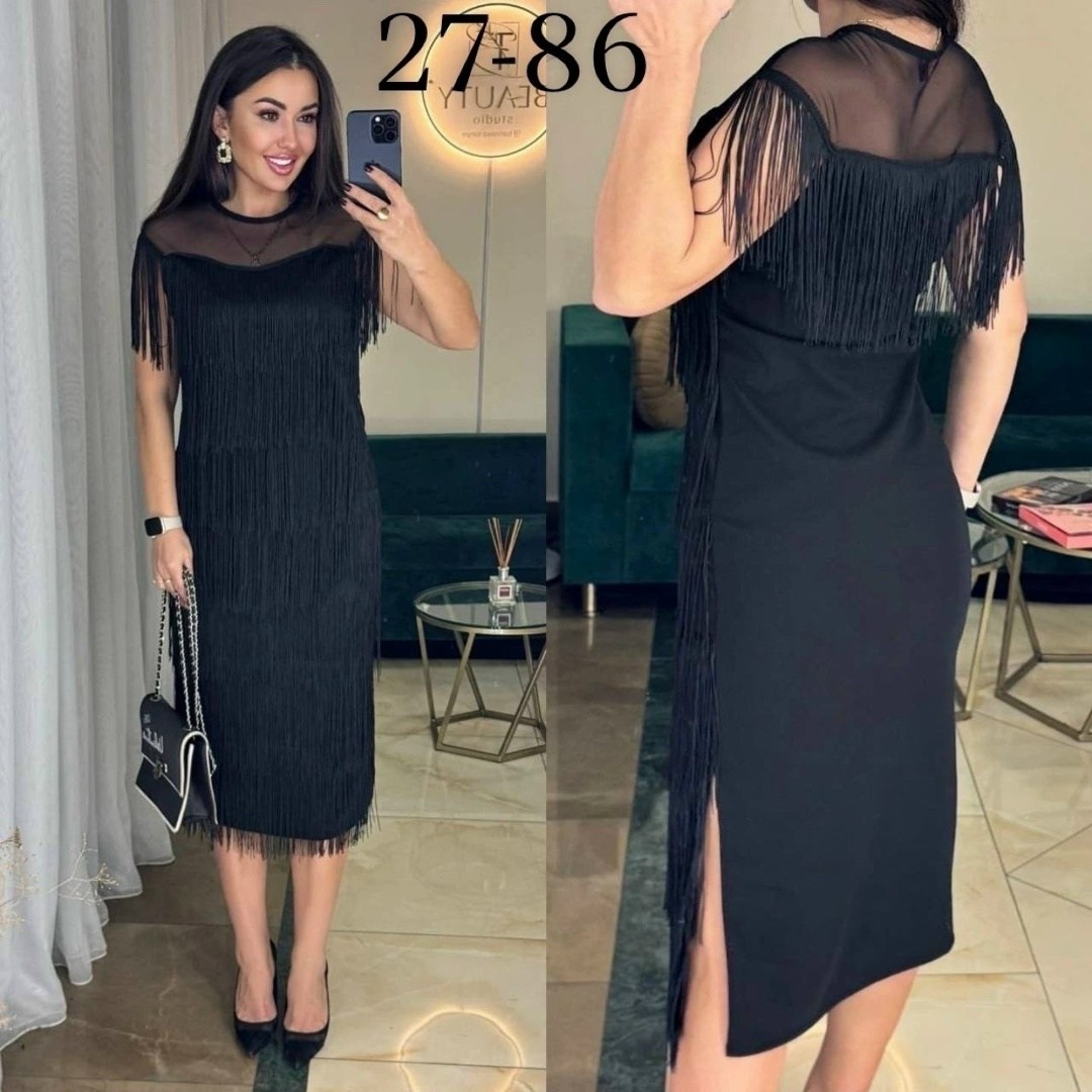 женское платье с бахромой,платье женской,платье с бахромой для полных,вечерние платья с бахромой,бахрома для платья