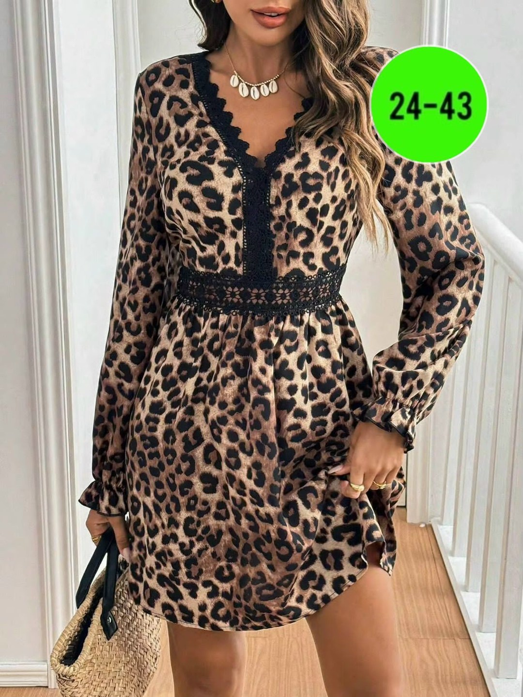 платье женское леопардовое,платье с леопардовым принтом,платье женская,леопардовое платье,shein frenchy женское повседневное платье с леопардовым принтом и оборками по подолу