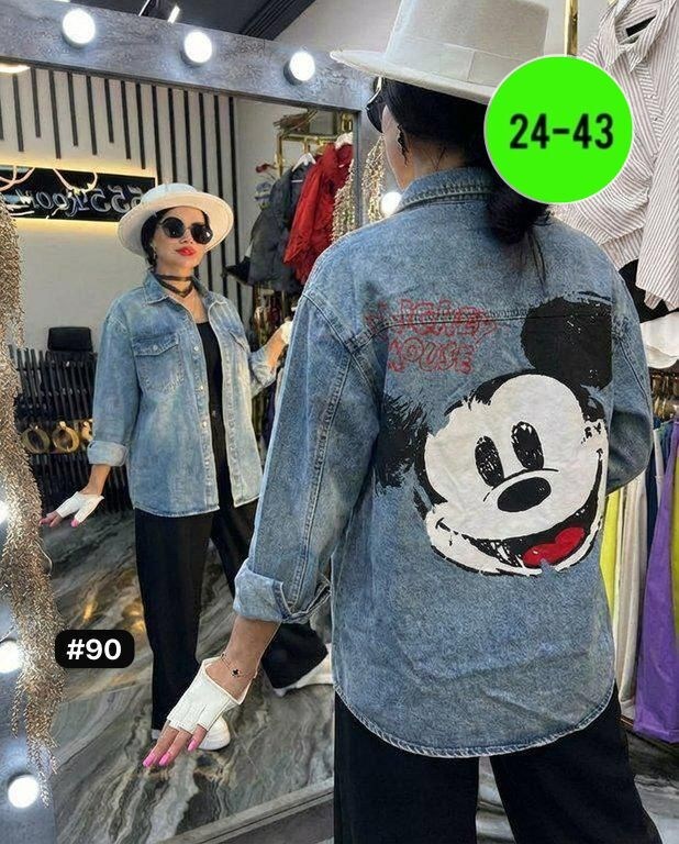 рубашка женская,джинсовая куртка оверсайз с принтом микки маус,джинсовая куртка,джинсовка,джинсовая рубашка женская