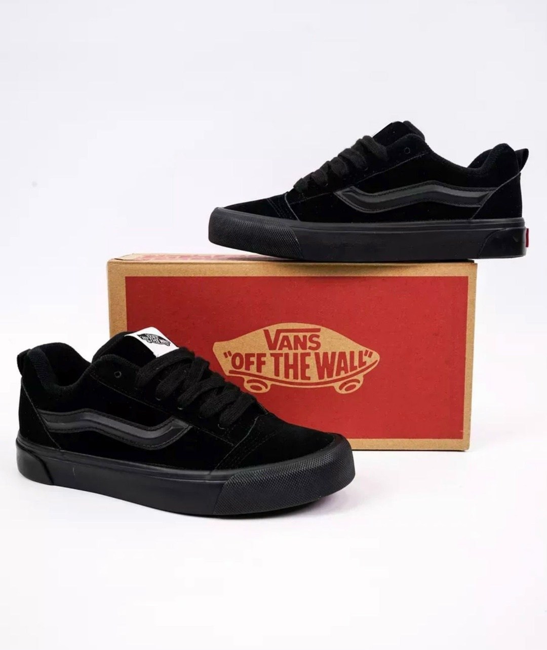 кеды мужские vans knu skool черные,,кроссовки vans knu skool,кеды vans knu skool mono black черные,vans knu skool черные