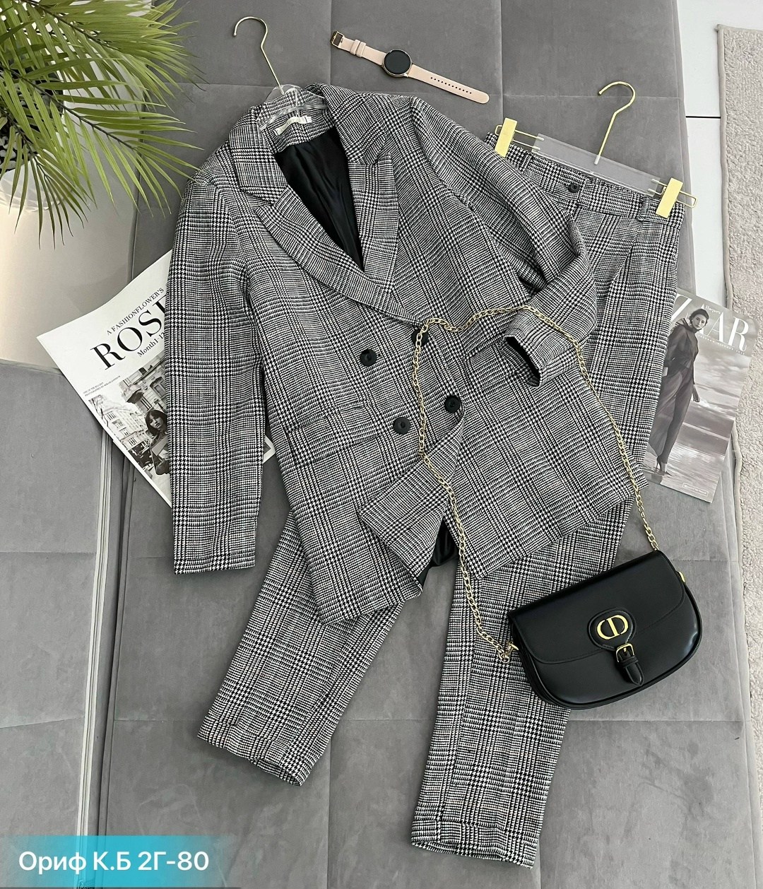 модные костюмы,костюм классический,женский костюм,женский брючный костюм в клетку,женский брючный костюм