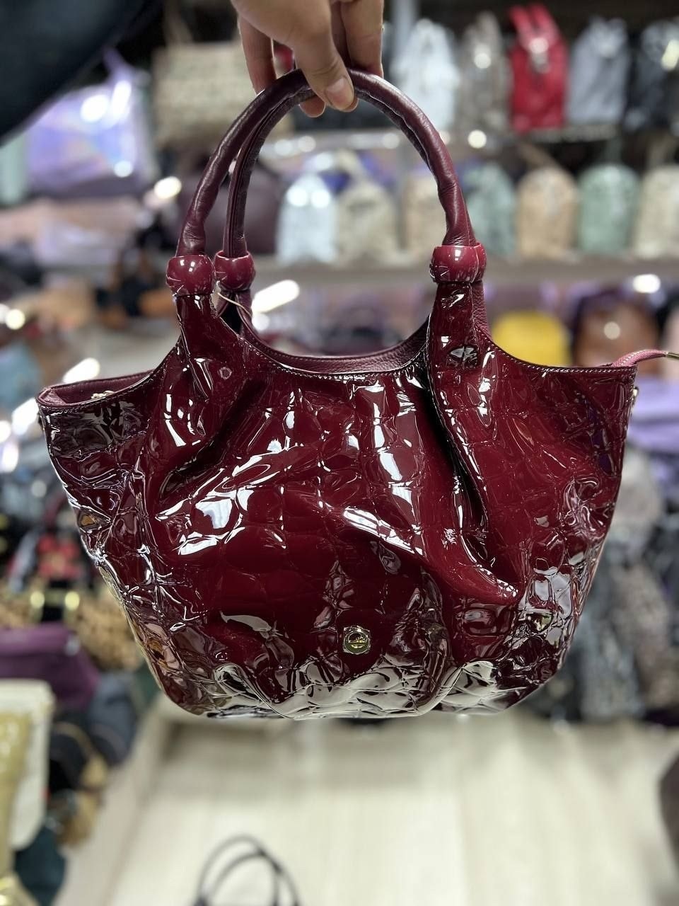 сумка polina&eiterou,сумка,сумка женская лаковая,сумка кожаная женская polina&eiterou 9893/l,женская сумка