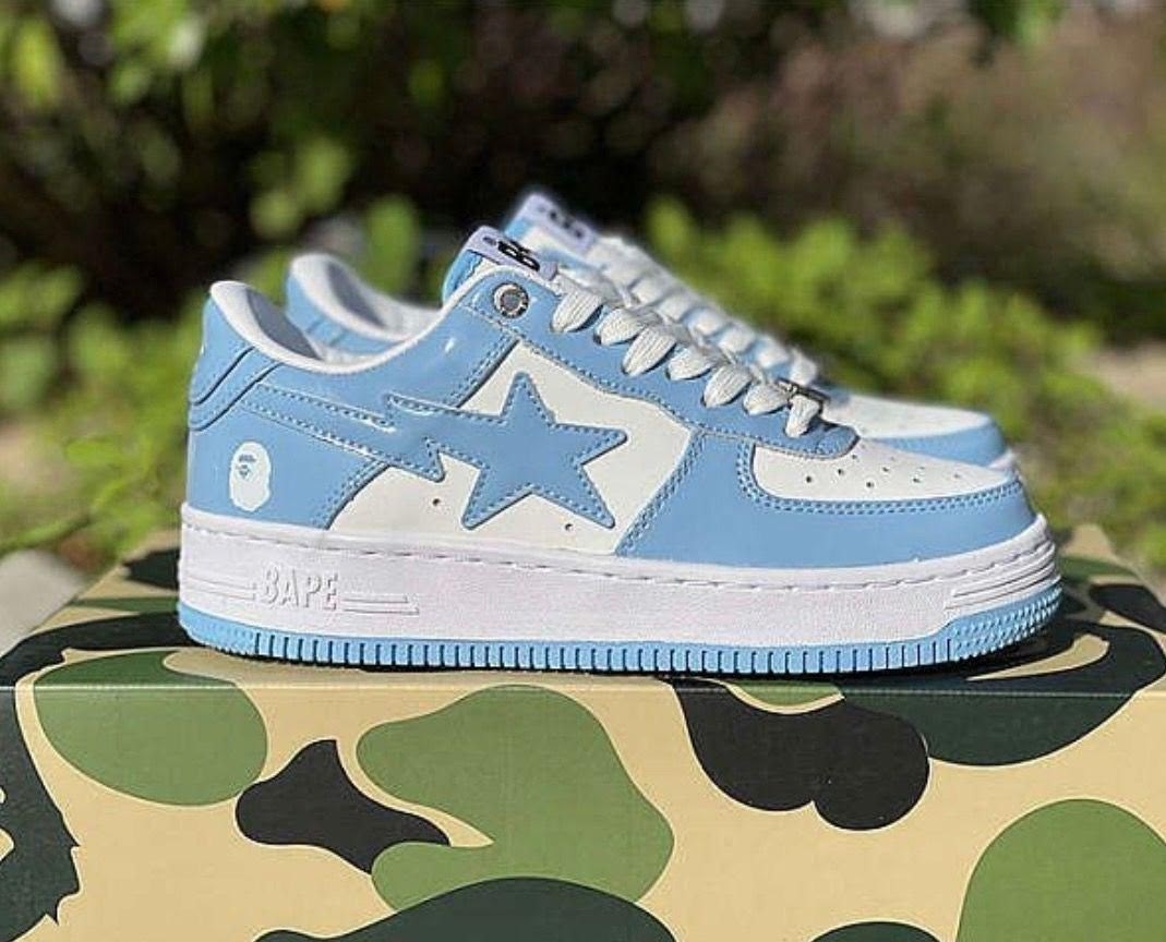 кроссовки bape sta low,кроссовки bape sta,кроссовки bape,bape sta голубые,bape sta