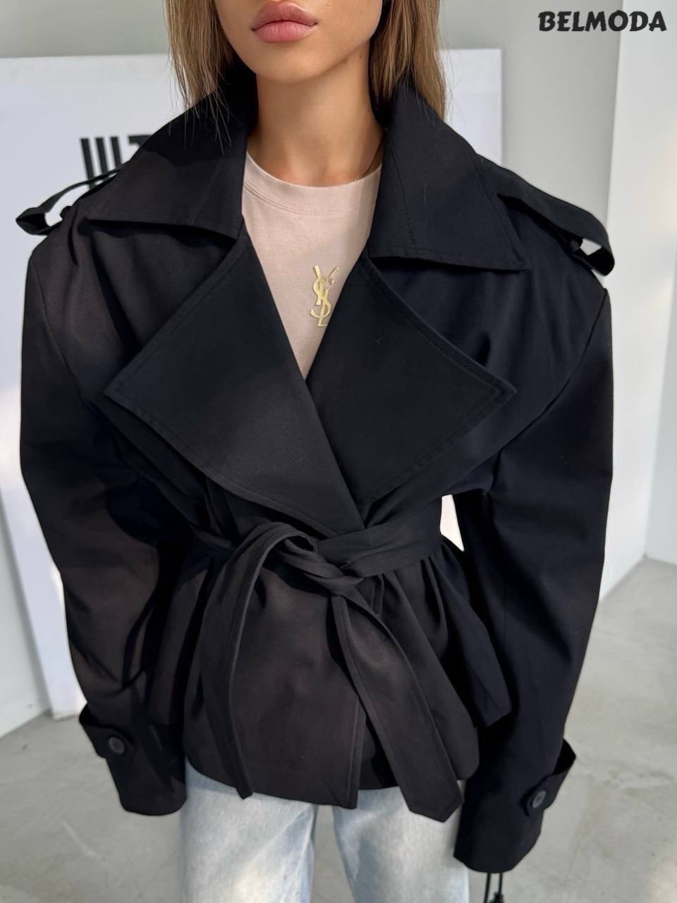 тренч с поясом,женский тренч,куртка повседневная,короткий тренч,плащ женский