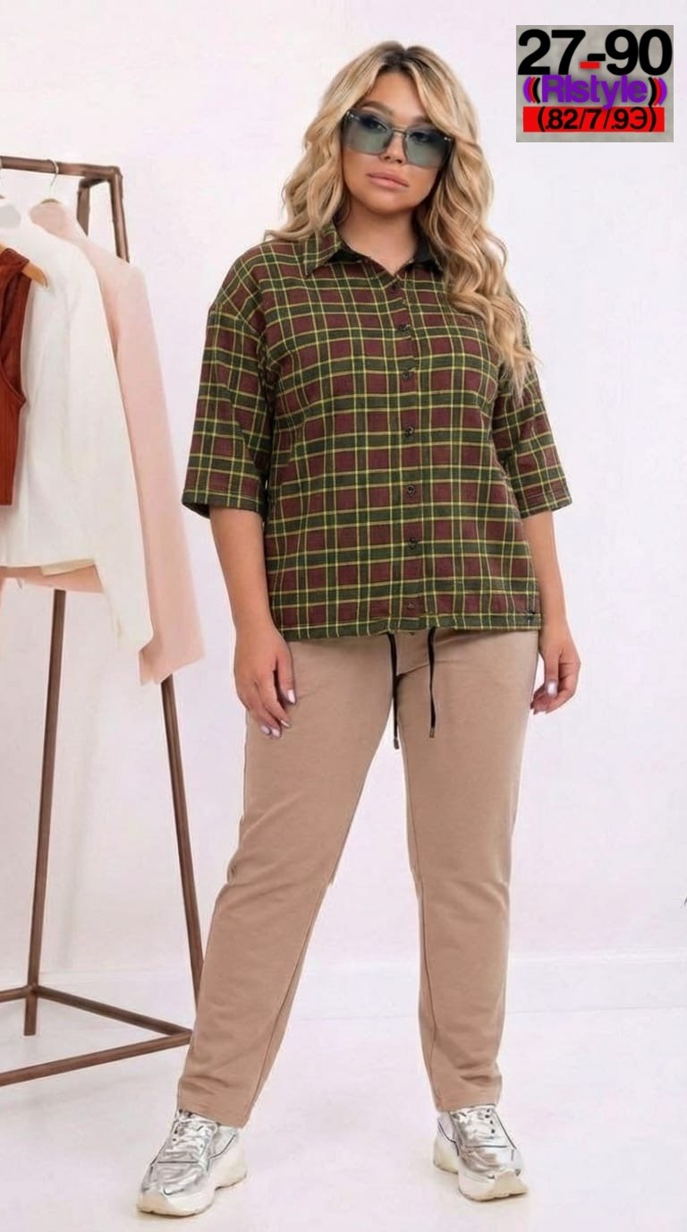 костюм женский,женские костюмы больших размеров,костюм с брюками,трикотажный костюм,костюм женский двойка с рубашкой