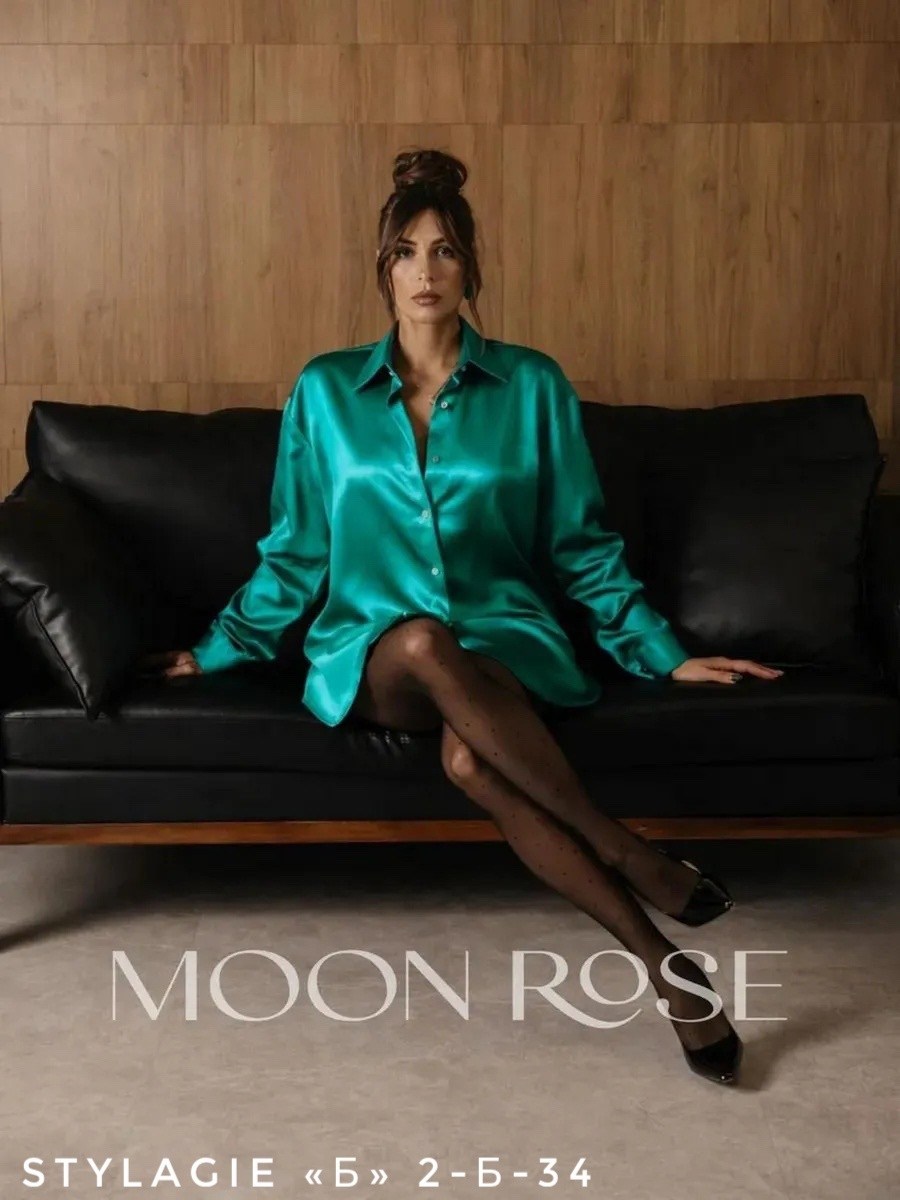 блуза женская moon rose зеленая,шелковая рубашка,блузка женская,блузка женская атласная,шелковая рубашка женская