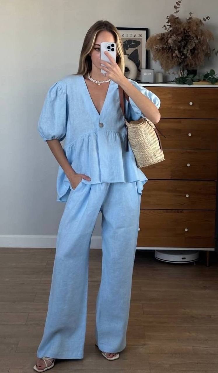 летние костюмы,летние костюмы женские,костюм желтый,костюм с брюками,льняной костюм