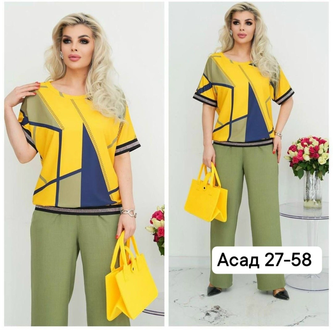 летний костюм брючный двойка,костюм женский двойка,двойка костюм с брюками,костюм женский 50-52р, трикотаж,женские костюмы