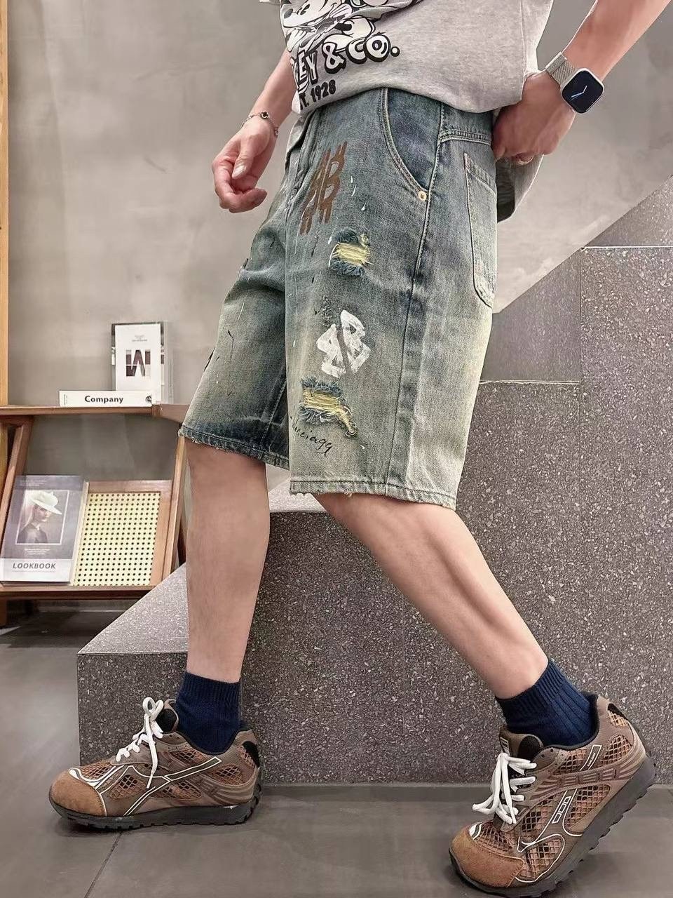 philipp plein шорты джинсовые мужские,джинсовые шорты мужские,джинсовые шорты,мужские джинсовые шорты с графическим принтом,шорты мужские