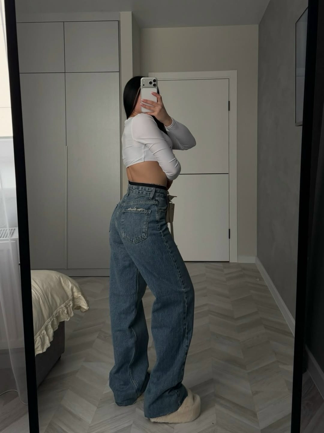 джинсы широкие с высокой посадкой dh fashion,джинсы широкие eliff,джинсы широкие с высокой посадкой kenchin,джинсы женские,джинсы