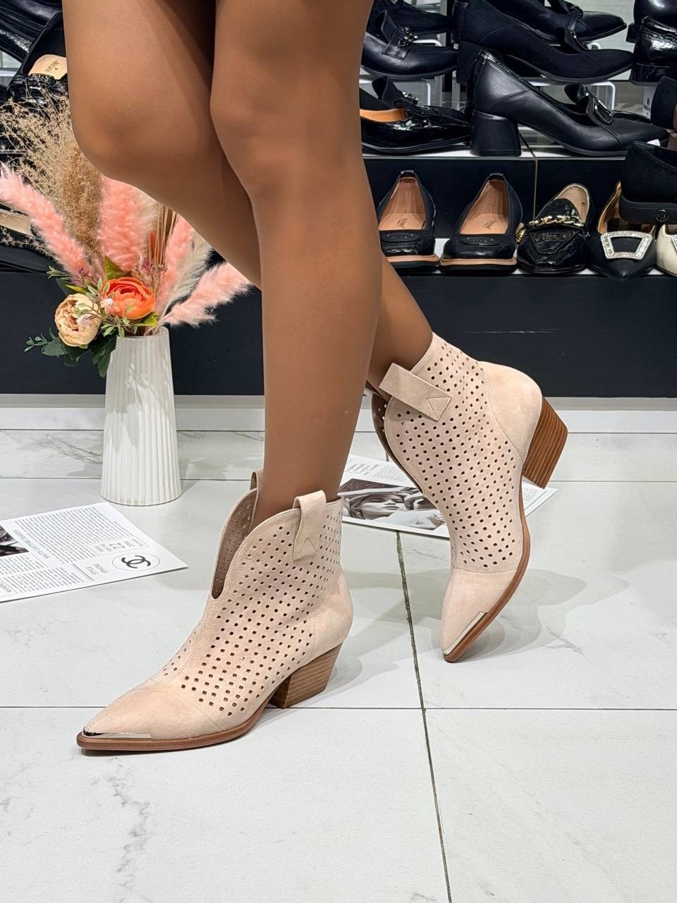 ,бежевые ботильоны,полусапожки для женщин,ботильоны женские,женская