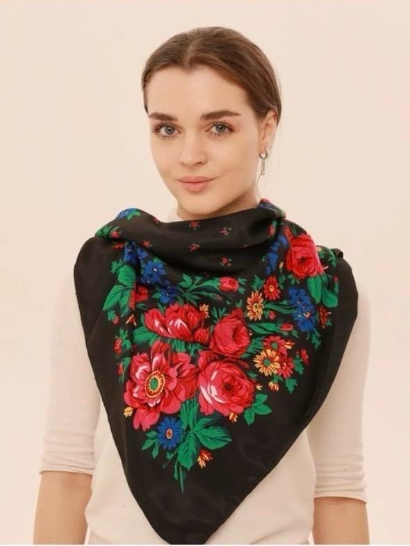 женский платок,платки павловопосадские,платок,платок женский русский стиль,павлопосадские платки