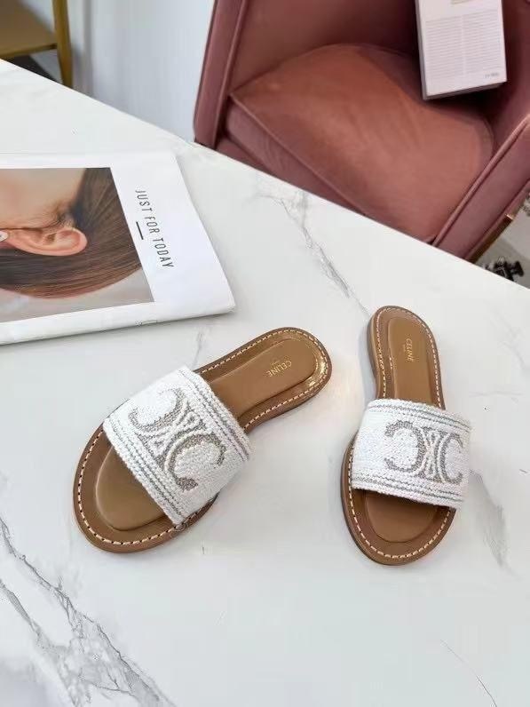 шлепанцы женские,шлепанцы celine,кожаные шлепанцы,модные сандалии,сандалии женские