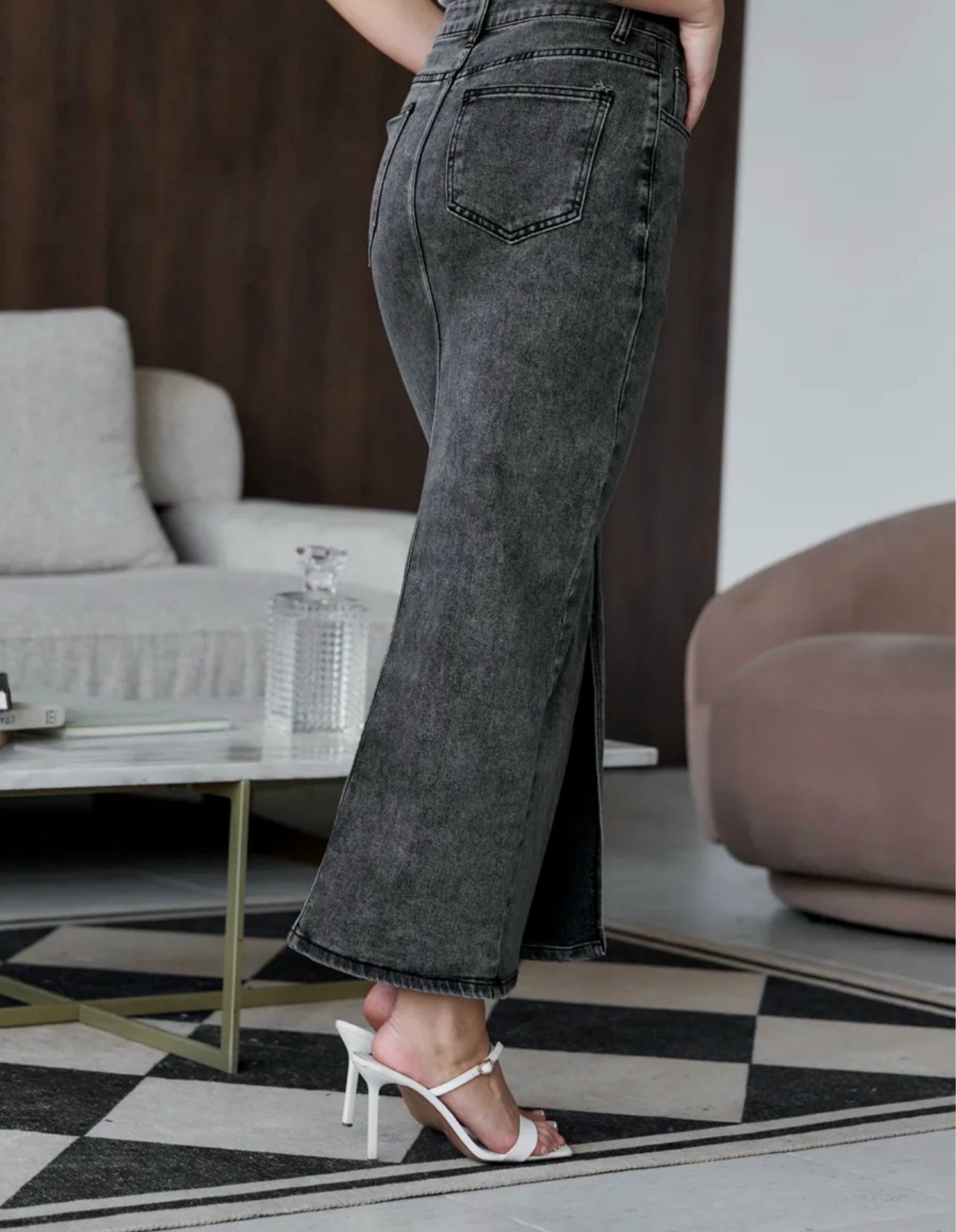 джинсовая юбка миди,юбка джинсовая,юбка джинсовая длинная,юбка женская,юбка джинсовая миди с разрезам