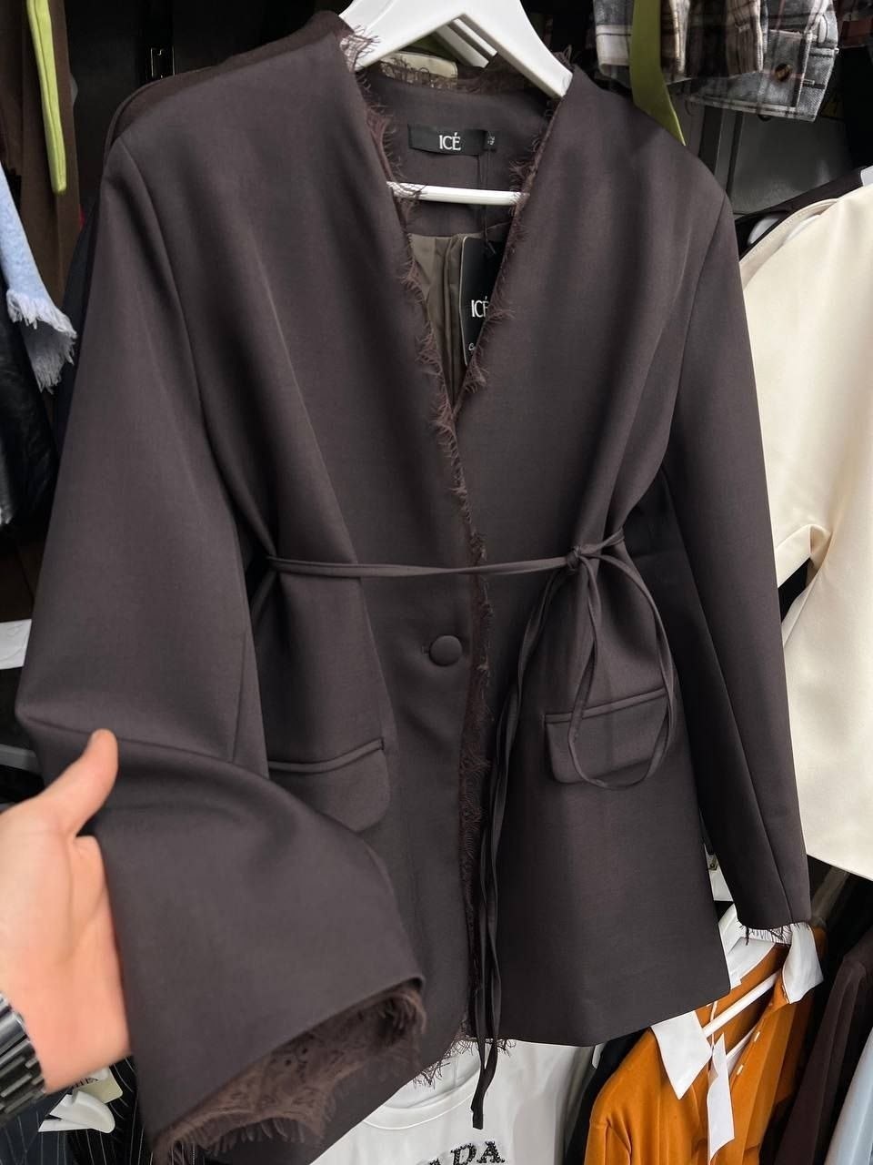 пиджак оверсайз с поясом удлиненный классический much love,пиджак оверсайз с поясом удлиненный классический much love 224892555,пиджак оверсайз с поясом удлиненный классический,пальто с поясом,пиджак