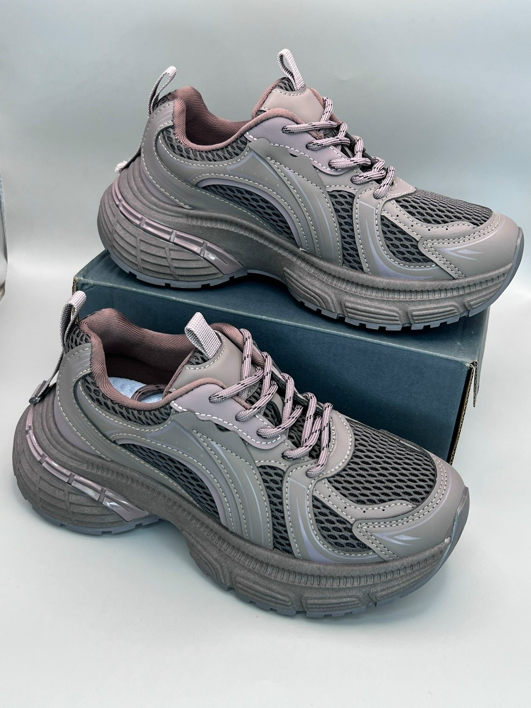 кроссовки,кроссовки женские,кроссовки повседневные,массивные кроссовки,кроссовки zun'er chunky sneakers unisex low-top серый