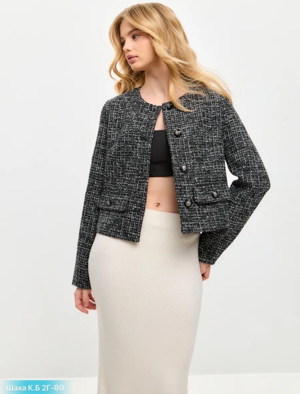 жакет,жакет твидовый укороченный пиджак,твидовый жакет,твидовый жакет укороченный,пиджак жакет твидовый