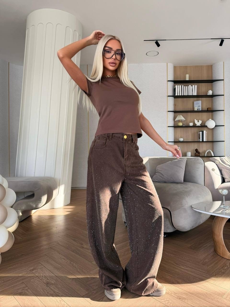 модные брюки,широкие брюки,джинсы брюки,коричневые брюки женские