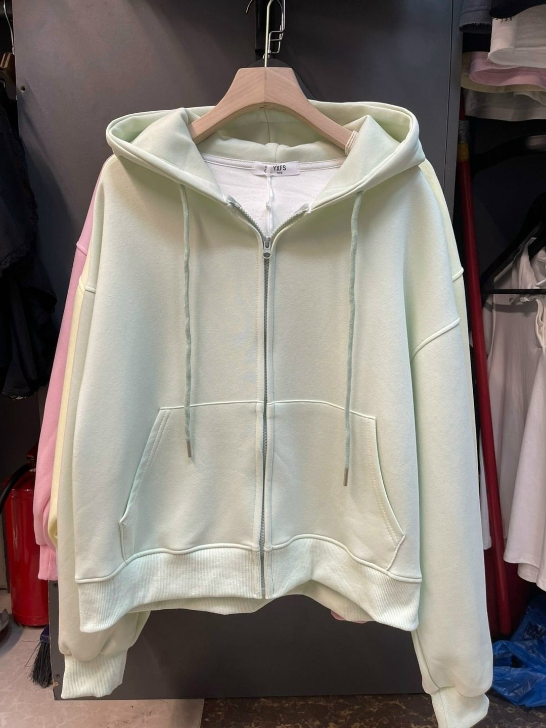 толстовка с капюшоном на молнии armani exchange zip-up hoodie темно-розовый,розовая толстовка на молнии,толстовка розовая,толстовка,толстовка с капюшоном