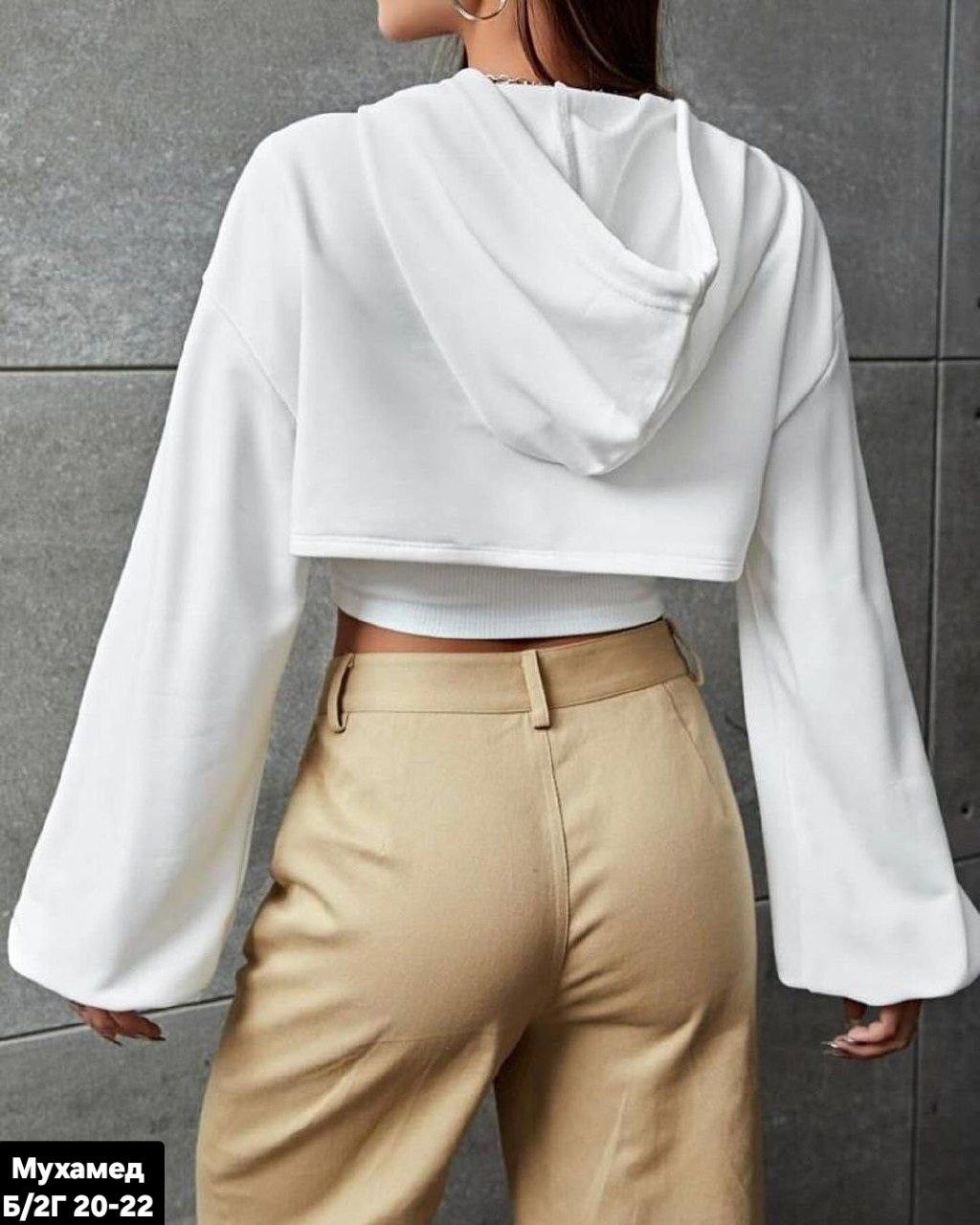 комплект кроп-худи и топик,комплект кроп-худи и топика,комплект кроп-топ и худи свободного кроя stylish trends,женская кофта,комплект кроп-худи и топик цвет белый