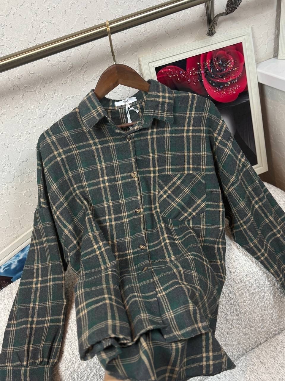 рубашка в клетку,рубашка хб,рубашка в клетку женская,рубашка в клетку повседневная,рубашка хлопок