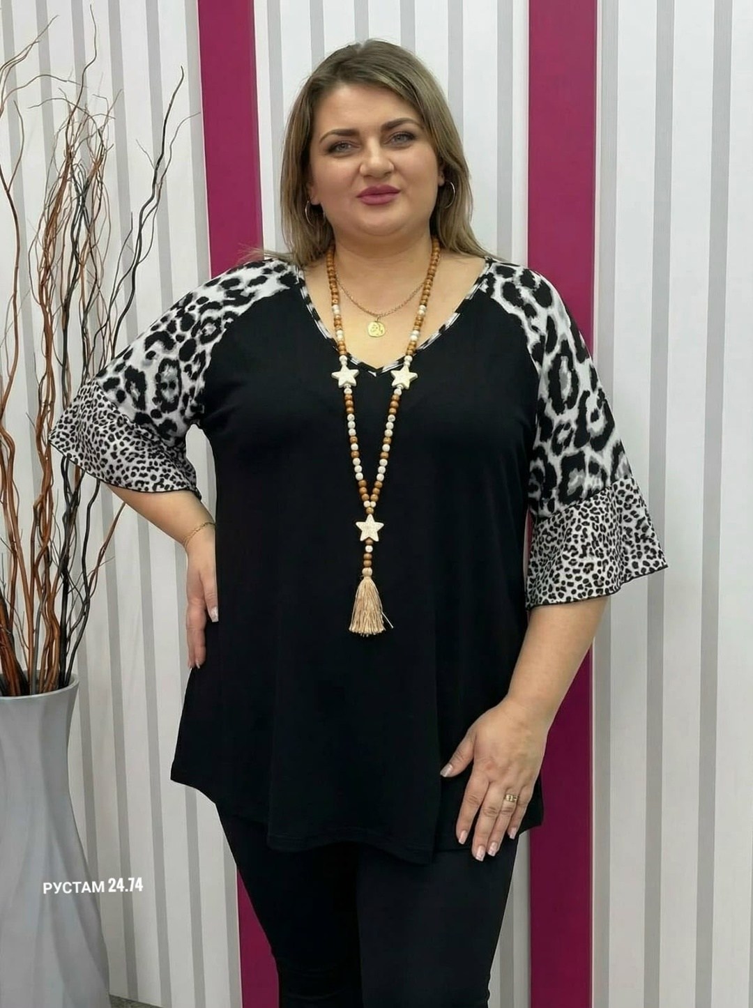 туника большие размеров,блузка нарядная больших размеров z&m lady,блуза леопард больших размеров,женская туника,блузка женская больших размеров