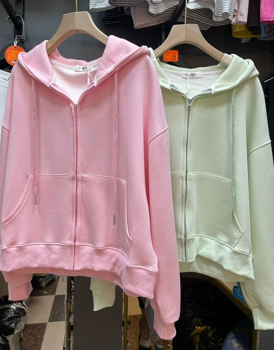 толстовка с капюшоном на молнии armani exchange zip-up hoodie темно-розовый,розовая толстовка на молнии,толстовка розовая,толстовка,толстовка с капюшоном