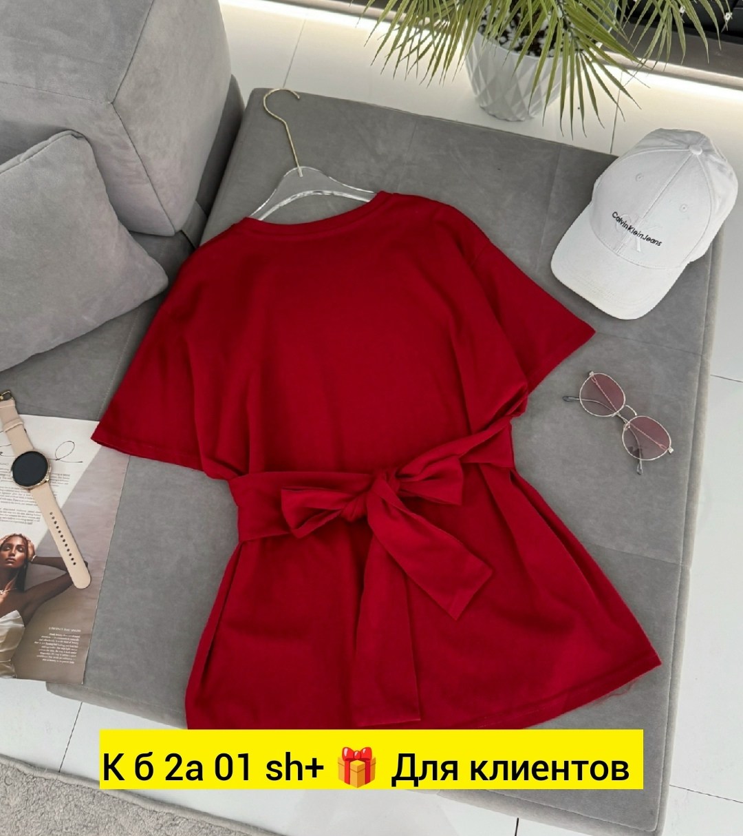 женская футболка,одежда для женщин,,футболка с завязками,футболка оверсайз