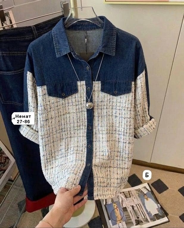 джинсовая куртка,джинсовая куртка комбинированная,джинсовая куртка женская,рубашка женская,джинсовая куртка sandro