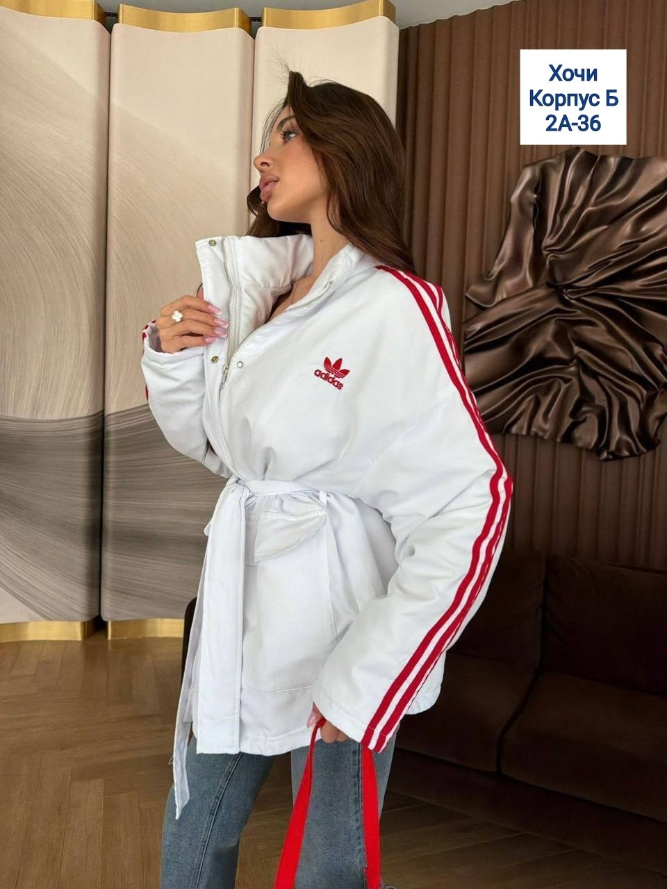 коричневая куртка с воротником в стиле 70-х adidas originals 'adicolor',куртка adidas originals adicolor,женский пуховик adidas,куртка женская,зимняя куртка adidas originals