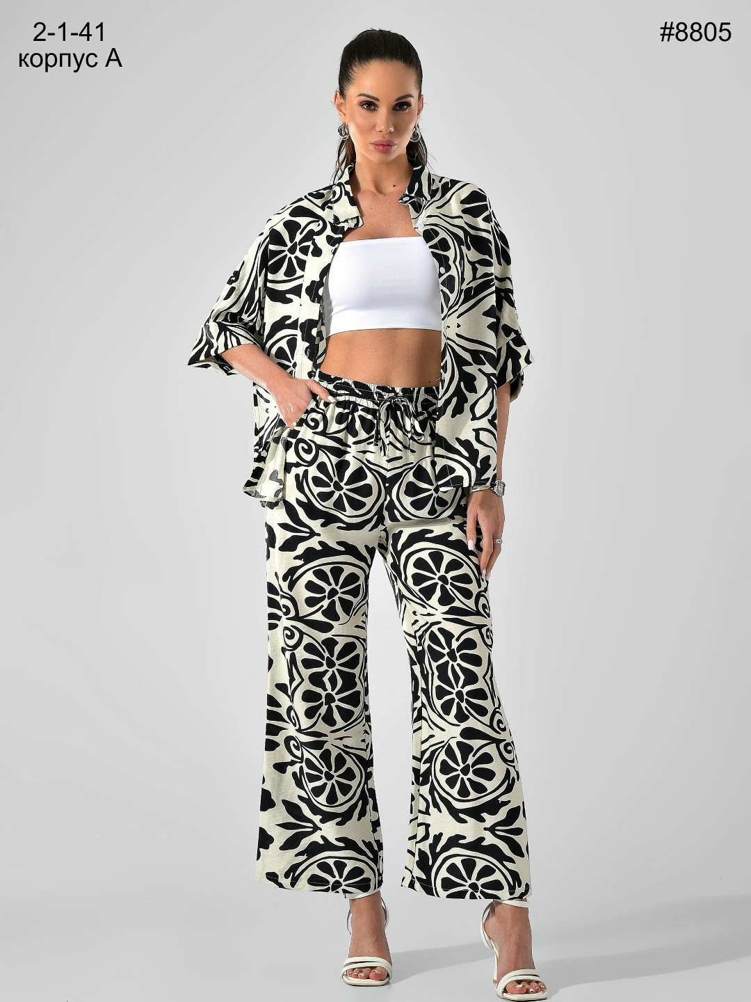 брючный костюм,летний костюм женский брючный из легкой ткани в восточном стиле,костюм с брюками палаццо,комплект костюм,брючный комплект