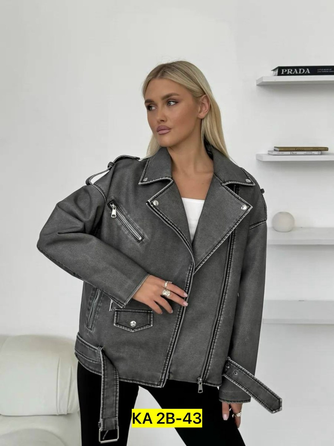 женская кожаная куртка косуха оверсайз,куртка косуха,куртка косуха оверсайз,косуха оверсайз,серая косуха оверсайз