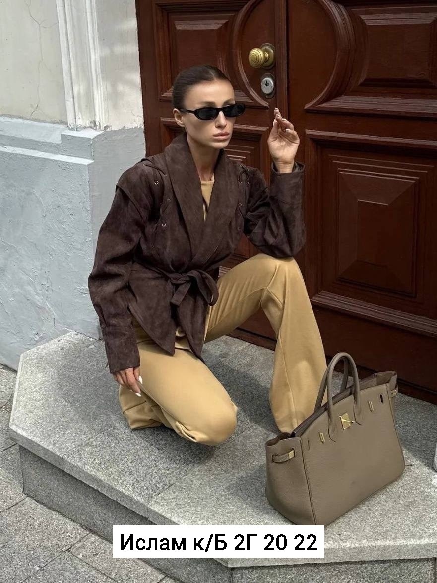 замшевая куртка,куртка замшевая женская,замшевая куртка с поясом,куртка замшевая жакет премиум x'zotic,классическая коричневая замшевая женская куртка с поясом