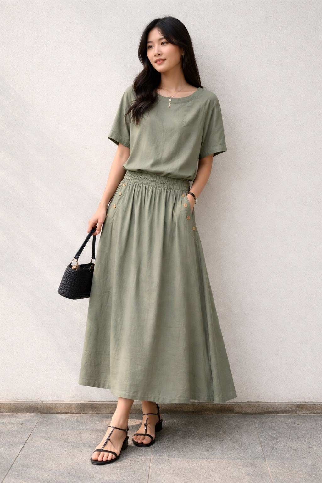 юбка средней длины,льняная юбка,юбка,юбка женская,длинная юбка