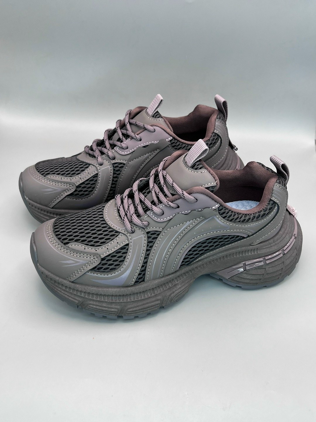 кроссовки,кроссовки женские,кроссовки повседневные,массивные кроссовки,кроссовки zun'er chunky sneakers unisex low-top серый