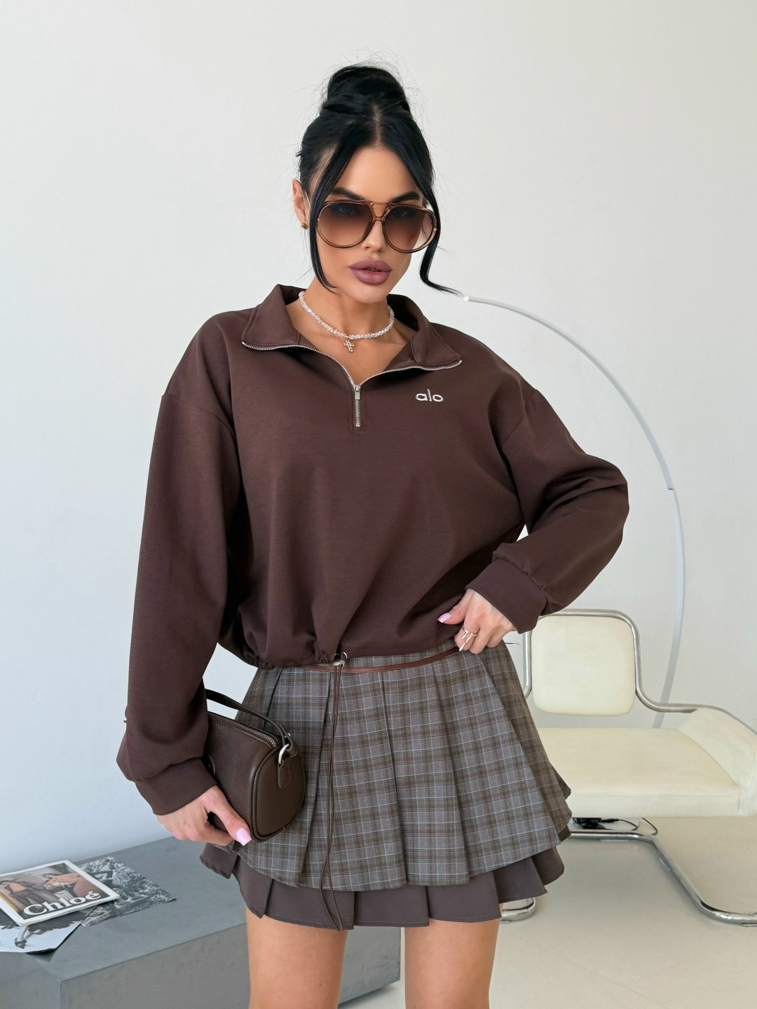 стильная кофта,костюм с юбкой,костюм двойка miu miu с юбкой,свитер оверсайз,кофта женская