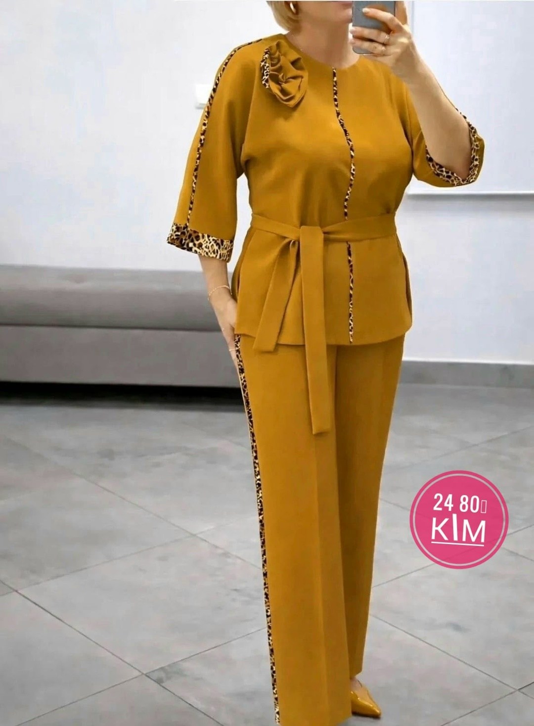 брючный костюм ninele 5959 синий,брючный костюм,брючный костюм больших размеров,женский брючный костюм,женский костюм