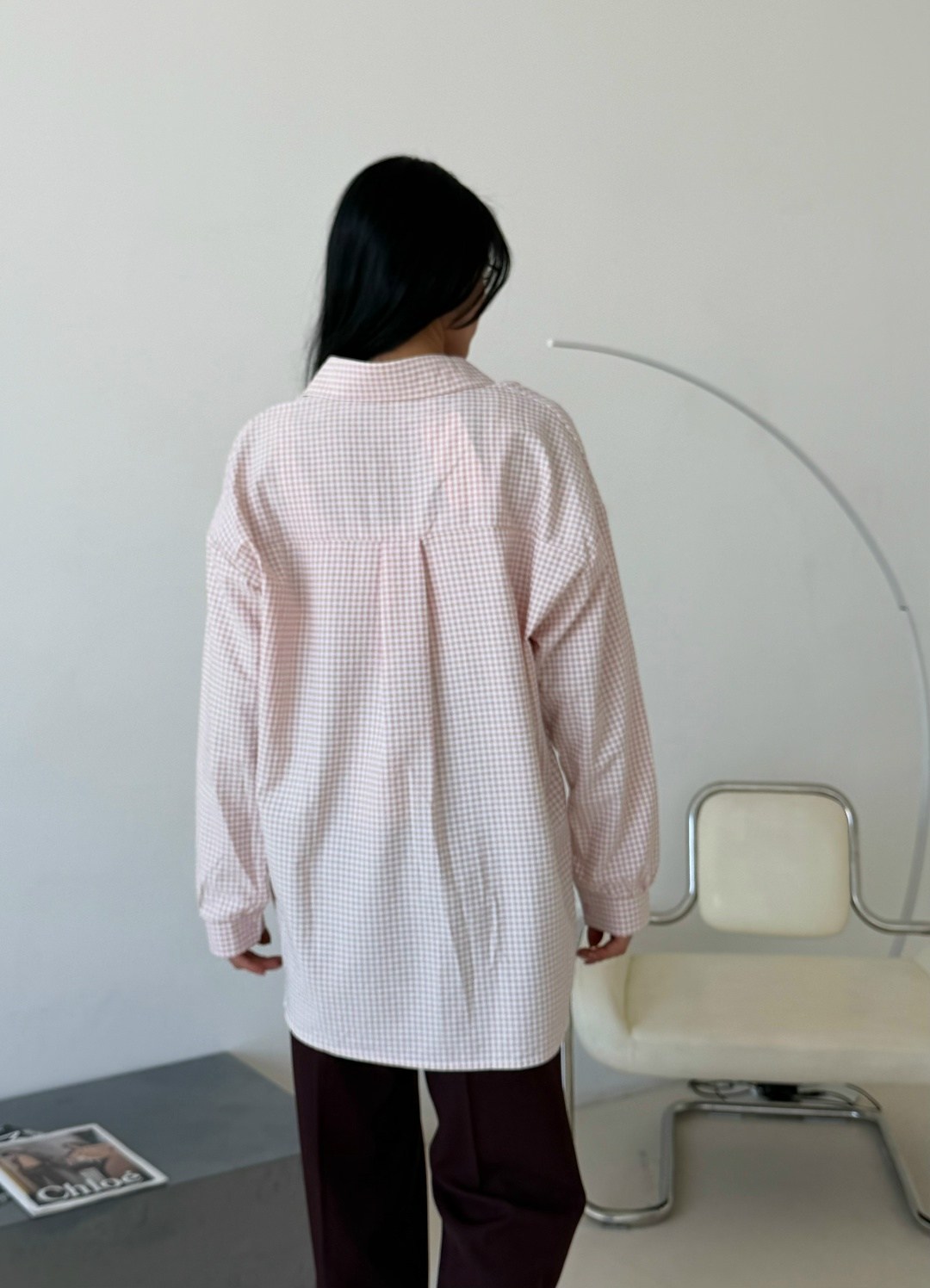 рубашка оверсайз летняя в клетку betrendy wear,клетчатая хлопковая рубашка оверсайз,рубашка женская,женская рубашка оверсайз клетка,женская рубашка в клетку
