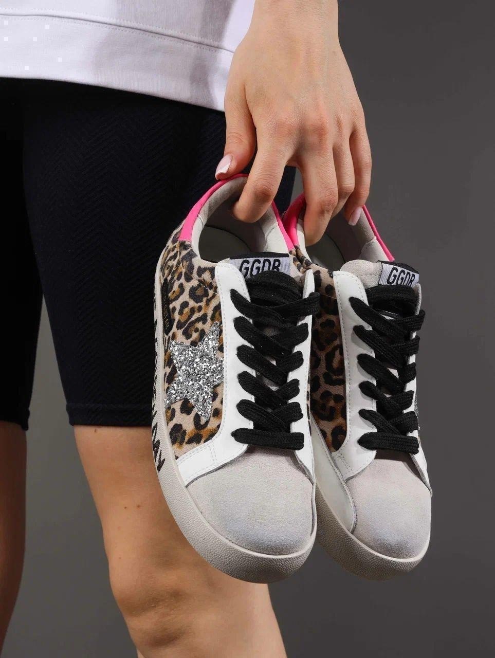 golden goose кеды superstar с леопардовым принтом,голден гус кеды леопардовые,,кеды женские golden goose,кеды golden goose