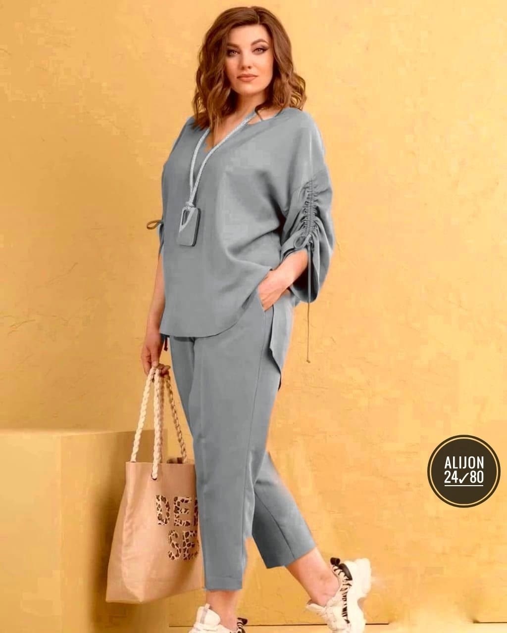 костюм женский,брючный комплект,одежда для полных,костюм с брюками,женский брючный комплект