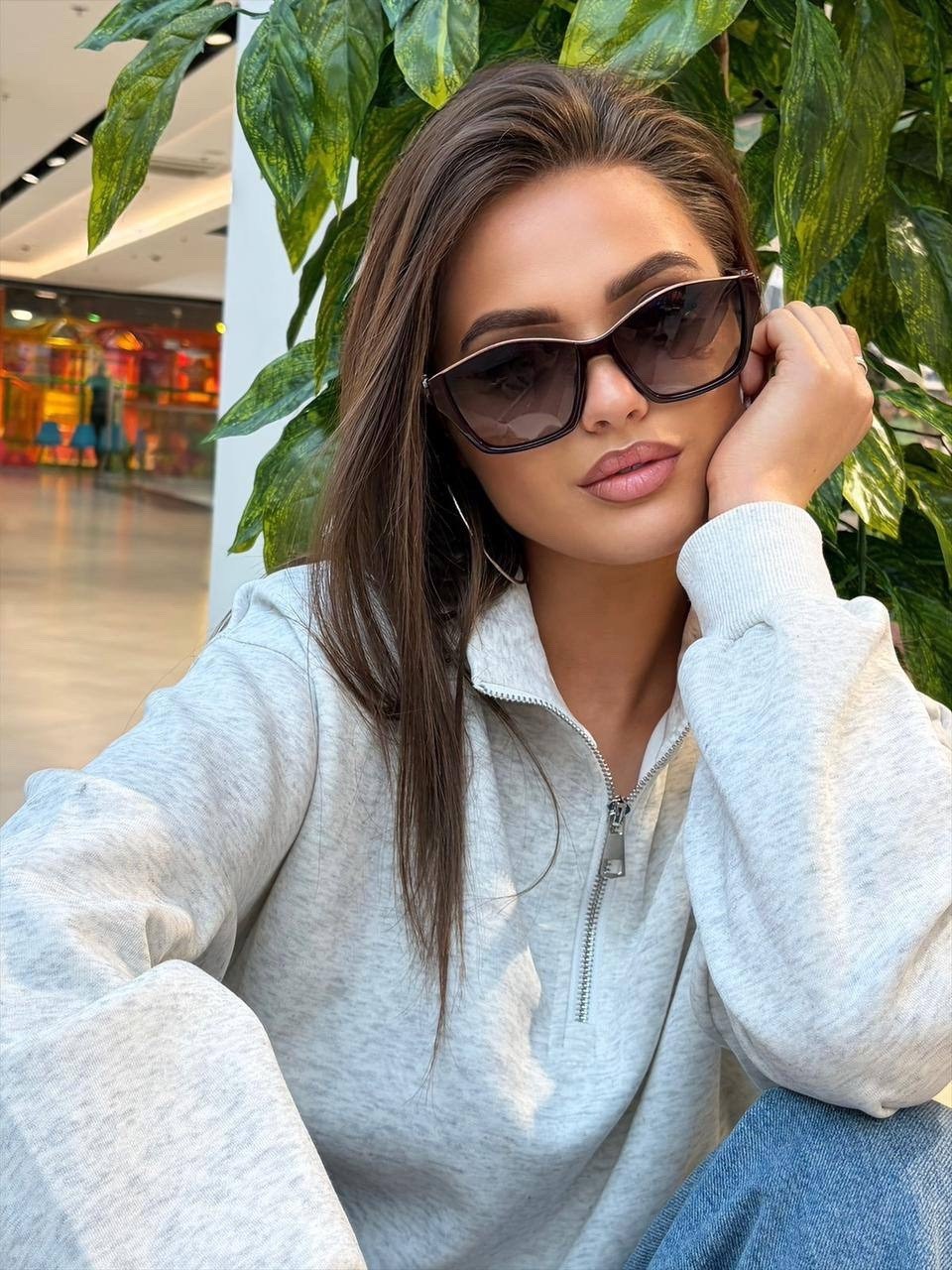 свитшот женская,brandy melville grey sweatshirt,женская кофта,толстовка модная,свитшот оверсайз