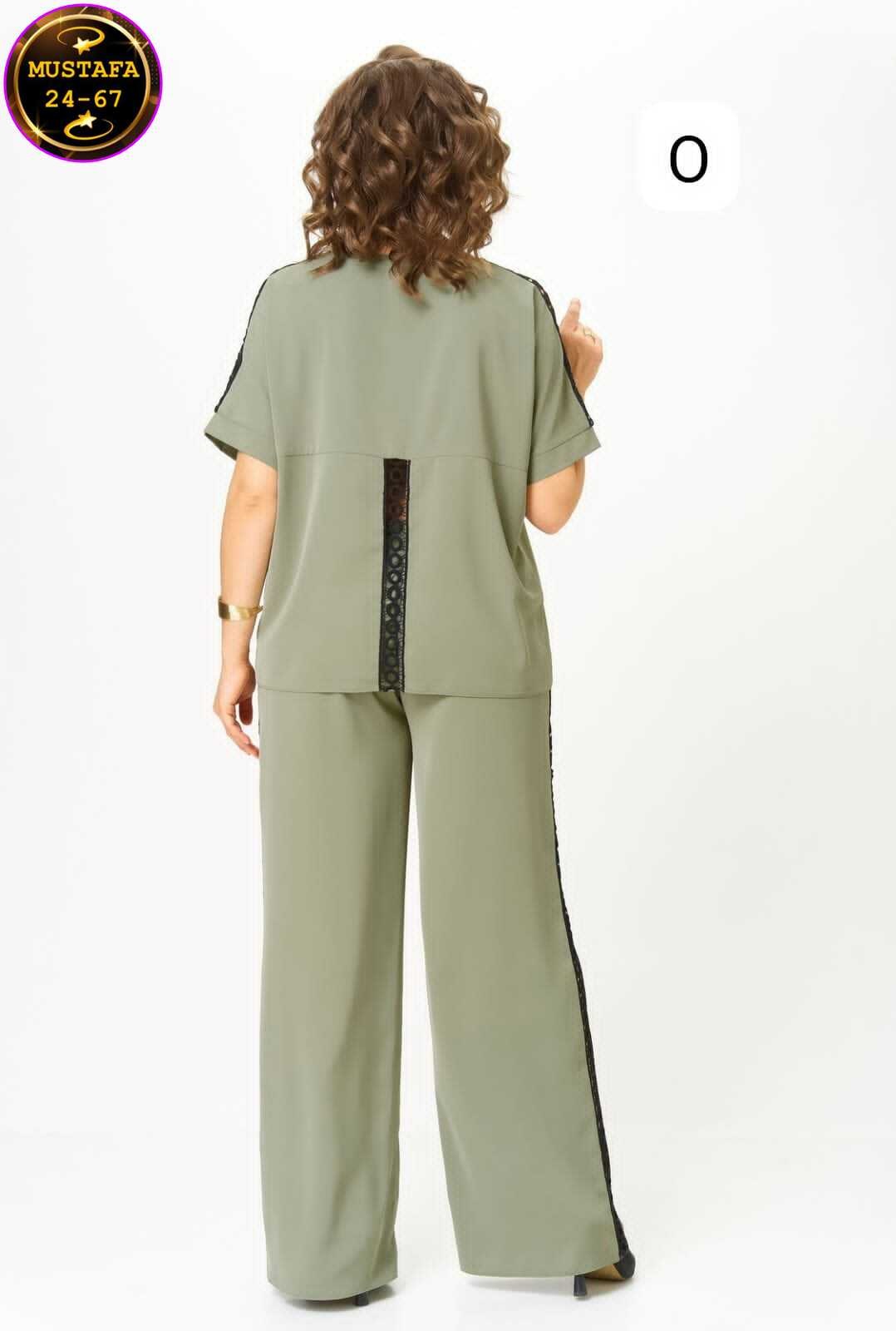 брючный костюм из купры,бежевый брючный костюм,брючный костюм свободного кроя,костюм rumoda,бежевый костюм