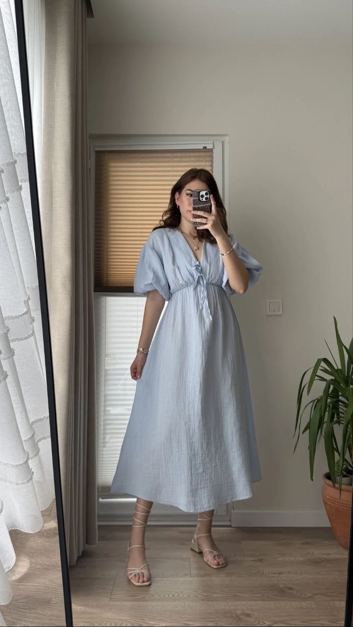 платье из муслина летнее,льняные платья,платье голубое летнее,платье из хлопка,платье в стиле