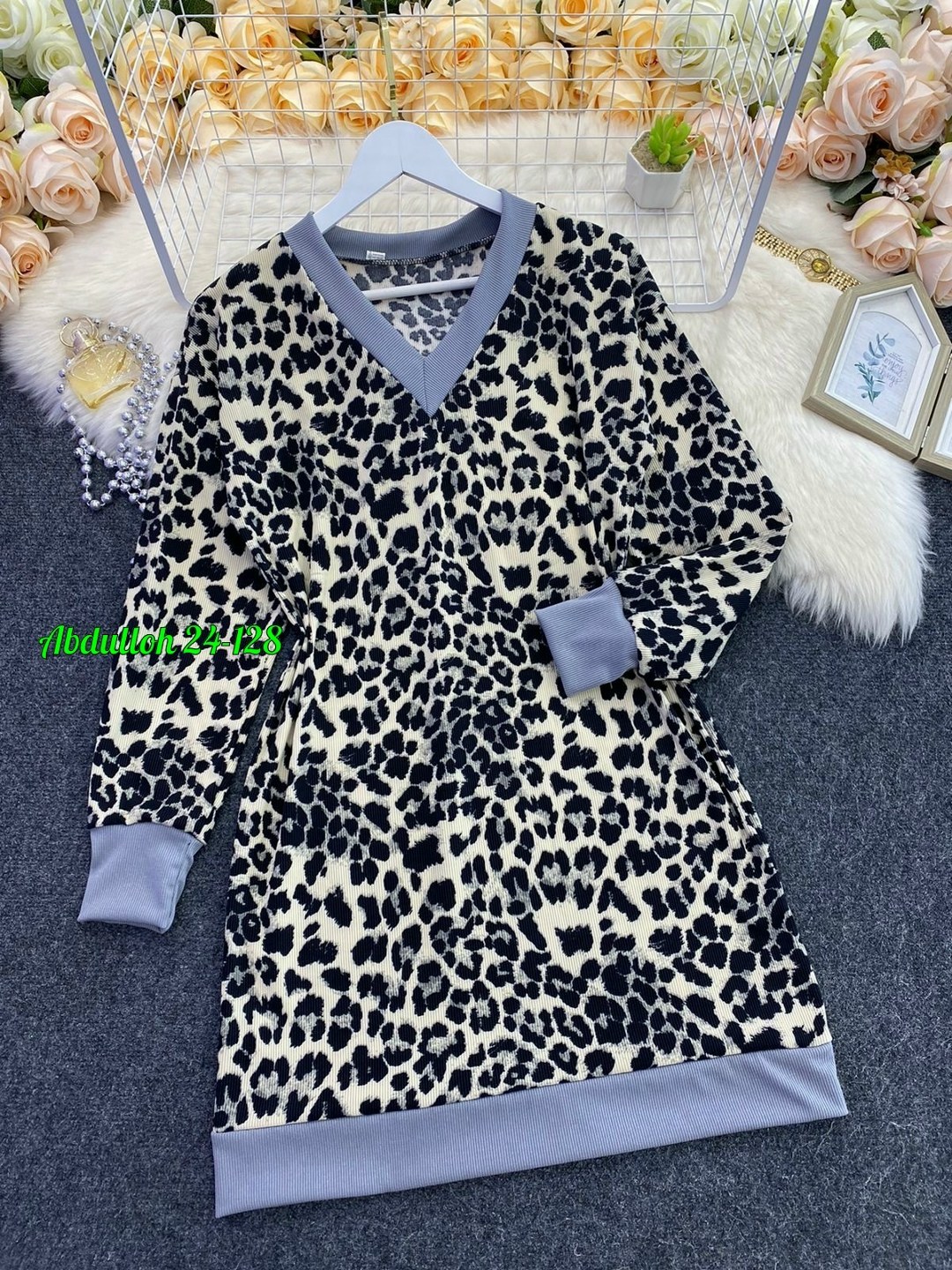 платье туника женская,туника женская,платье туника,женская кофта,платье с леопардовым принтом