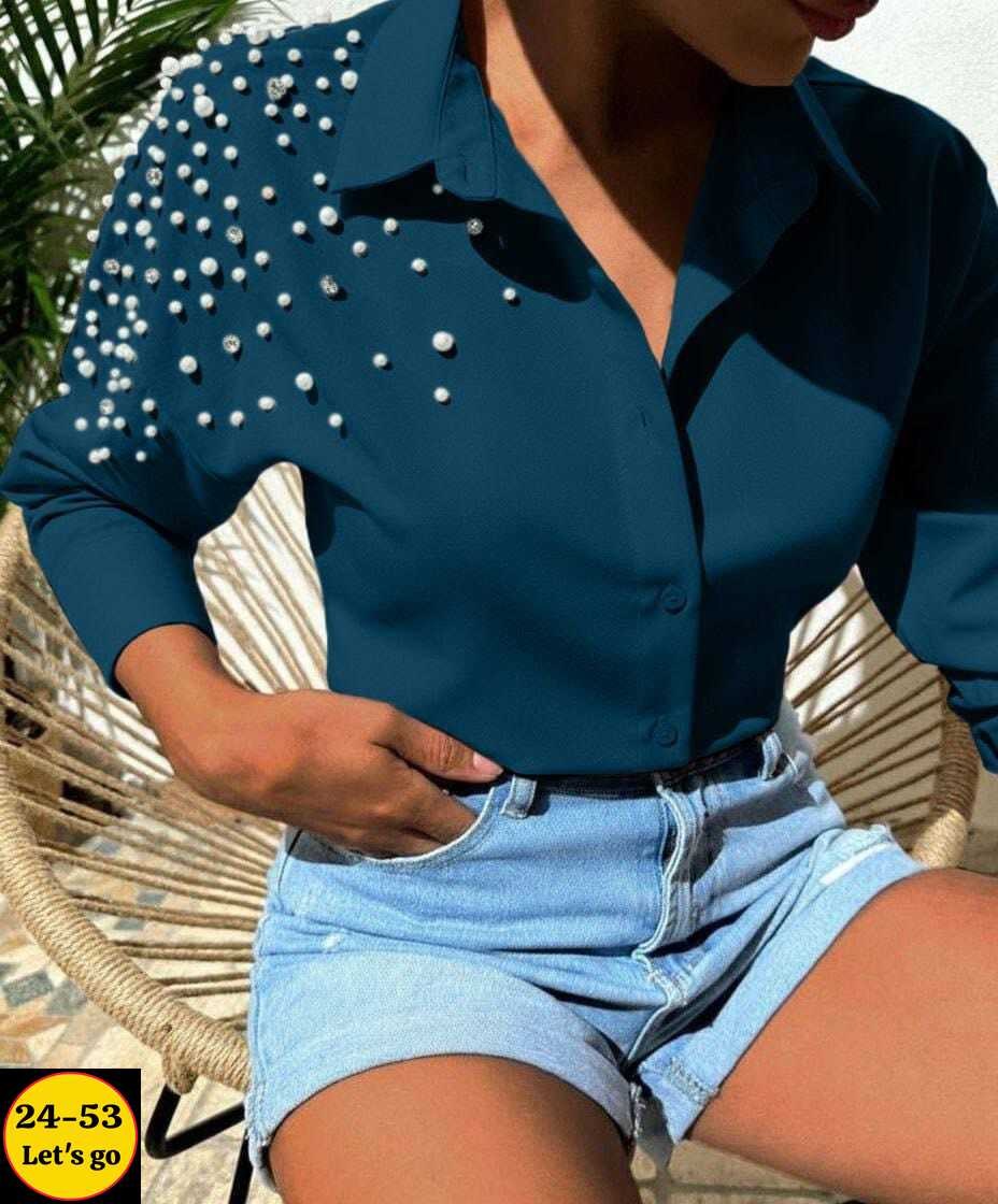 рубашка женская,рубашка со стразами женская,блузка женская,рубашка женская стильная,повседневная рубашка