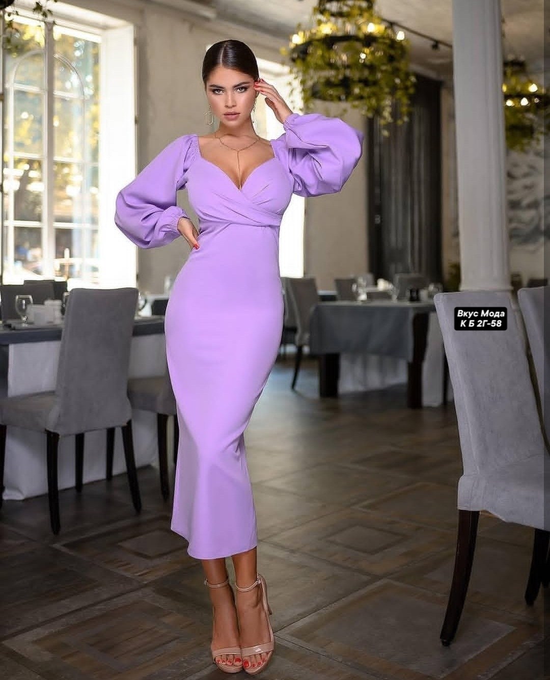 свадебное платье миди с рукавами,белое вечернее платье,белое платье в длине миди с объемными рукавами,белое платье длинное,белое стильное платье