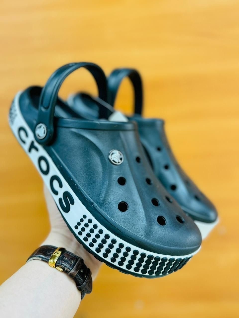 ,сабо crocs,черные кроксы оригинал,пляжная ,мужские кроксы