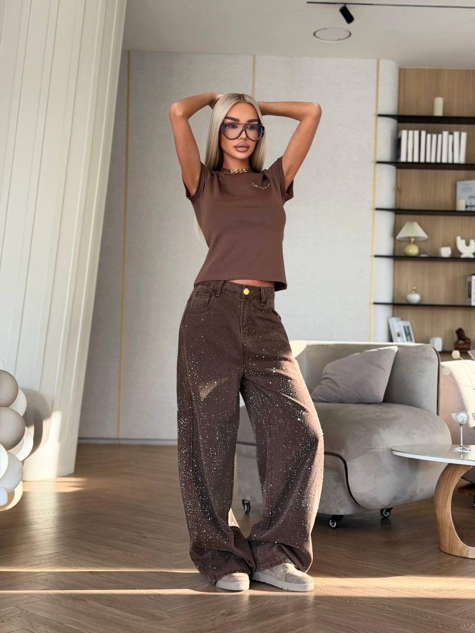 модные брюки,широкие брюки,джинсы брюки,коричневые брюки женские